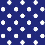 Azul com Bolinhas Brancas