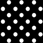 Preta com Bolinhas Brancas