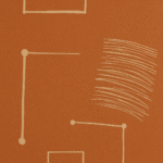 Marrom com Formas Brancas