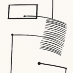 Branco com Formas Pretas